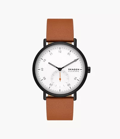 Skagen Kuppel Black Mens Strap Watch Pearces the Jewellers